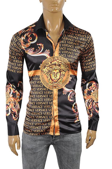 overige overhemden versace|Men's Designer Dress Shirts .